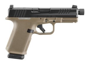 RUGER RXM THREADED 9MM PISTOL 4.5" BBL FDE MAGPUL EHG, O.R. 2-15RD MAGS