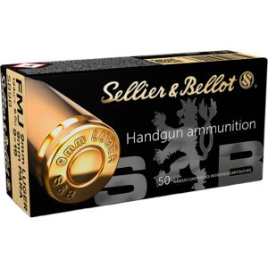 Sellier & Bellot Pistol Ammo 9mm Luger 124 gr. FMJ 50 rd.