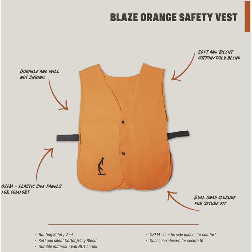Half Rack Safety Vest Blaze Orange - Image 2