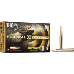 Federal Premium Rifle Ammo 30-06 Sprg. 168 gr. Berger Hybrid Hunter 20 rd.