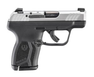 RUGER LCP MAX 380ACP 2.8" BBL, STAINLESS/BLACK LOADED CHAMBER INDICATOR 1-10RD MAG