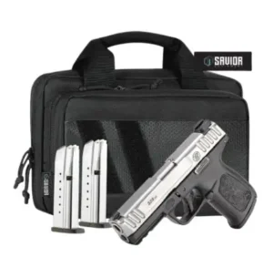 SMITH & WESSON SD9 2.0 BUNDLE 9MM PSTL NTS 2 TONE 4" SAVIOR BAG, 3-16RD