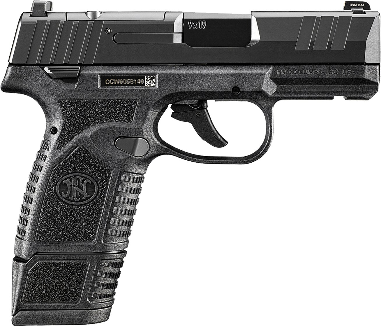 FNM REFLEX MRD 9MM MS BLK 15RD