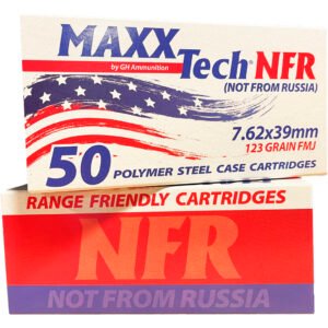 MAXXTech Steel Case Rifle Ammo 7.62x39 FMJ 123gr. 50 rd.