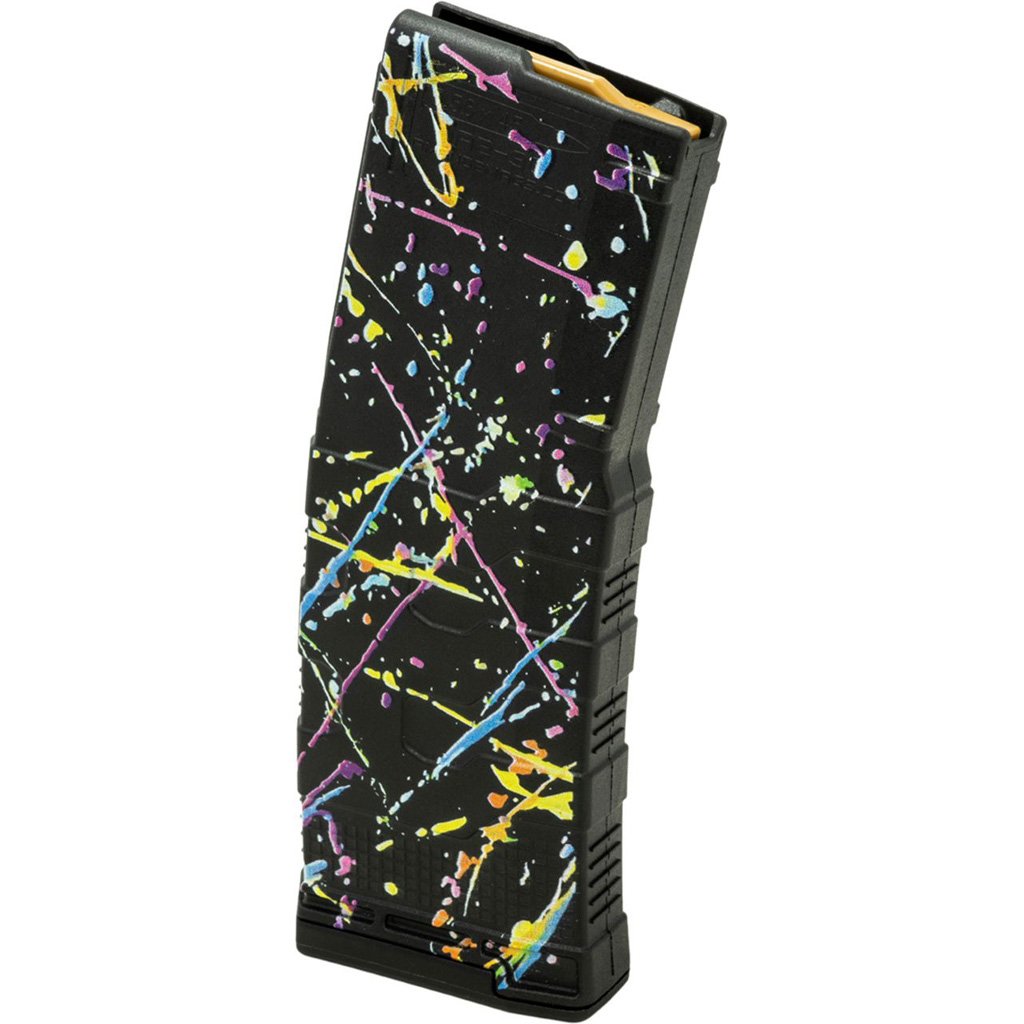 Amend2 AR-15 Mod 3 Magazine 5.56/223 Black Neon Splatter 30 rd. - Image 2