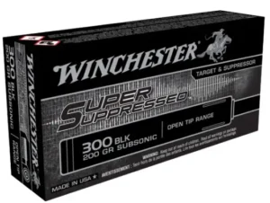 WINCHESTER 300 BLK SUPER SUPPRESSED FMJOT 200 GR SUBSONIC 125RD/BX 6BX/CS